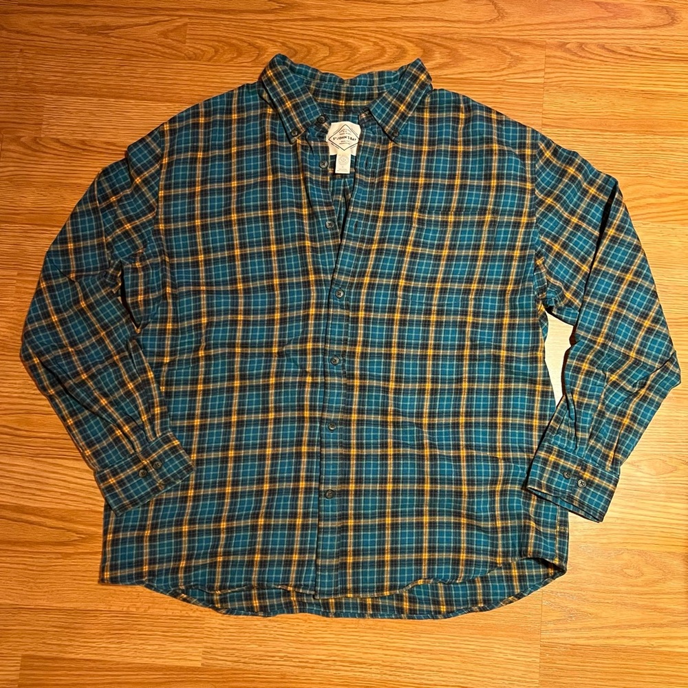 St Johns Bay Men’s Flannel Shirt, XL